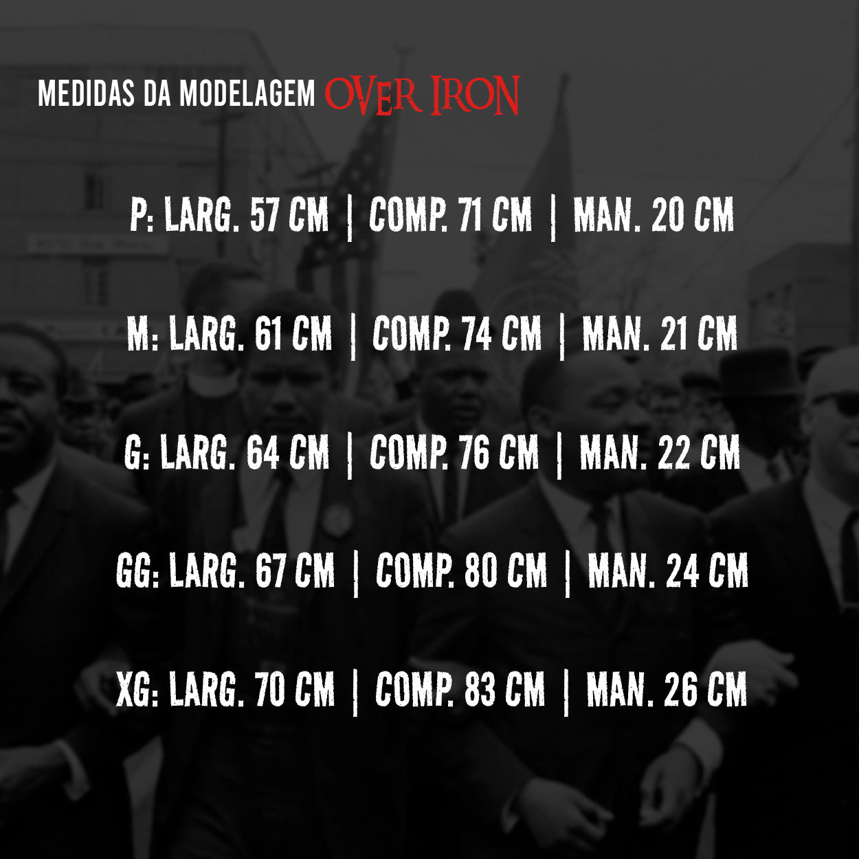 Camiseta Over Iron - SELMA