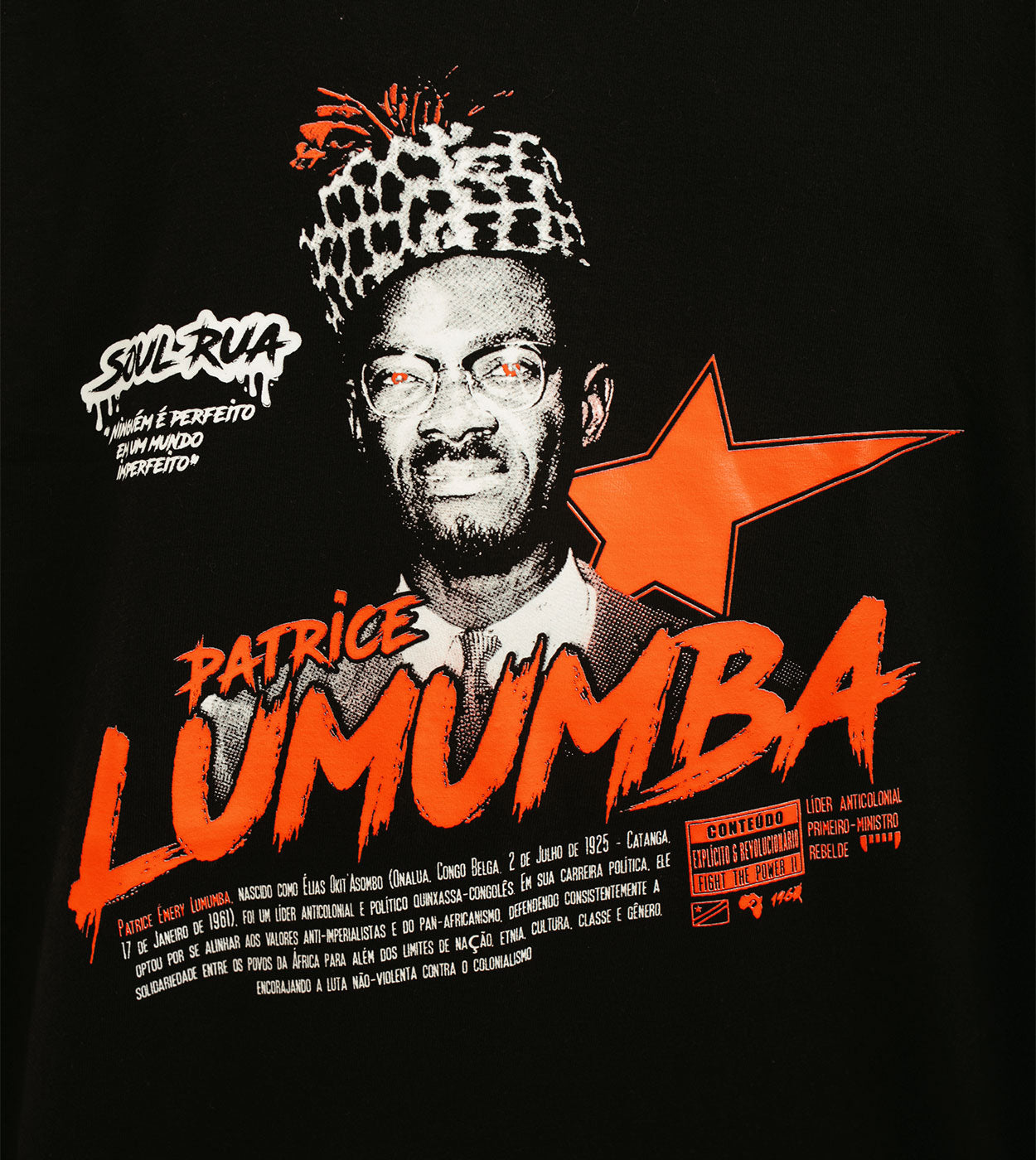 Camiseta Heavy Oversized - Patrice Lumumba