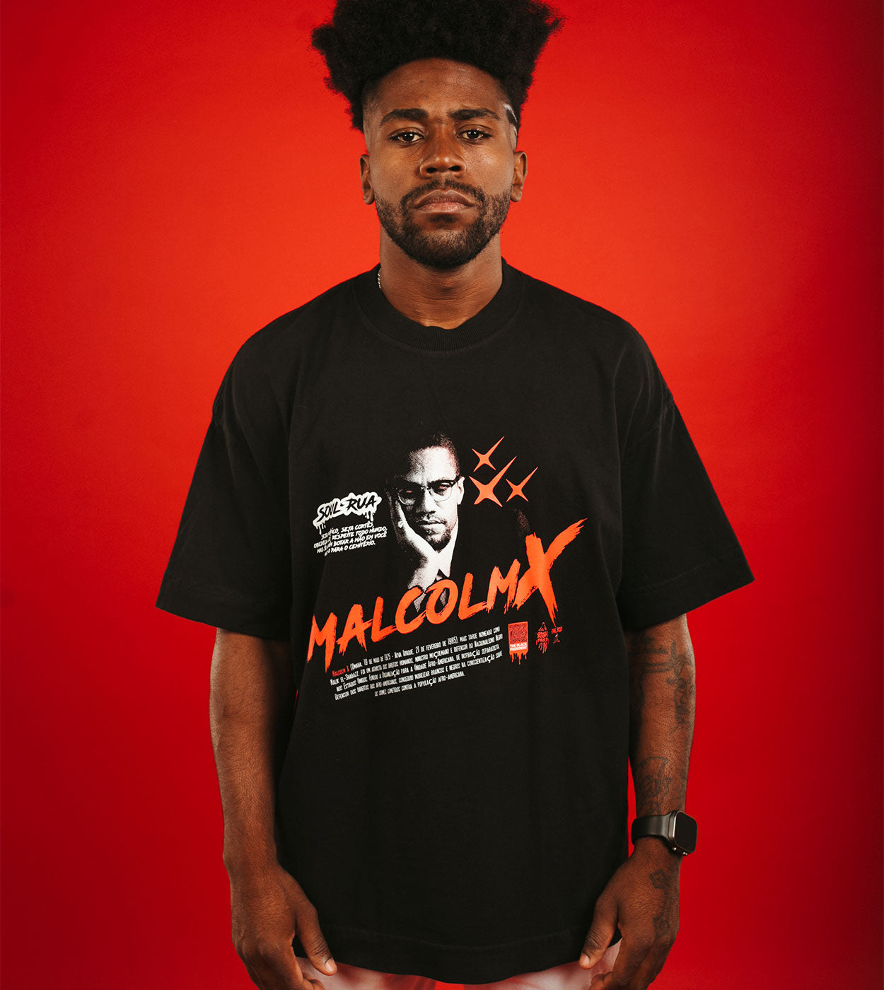 Camiseta Heavy Oversized - Malcolm X
