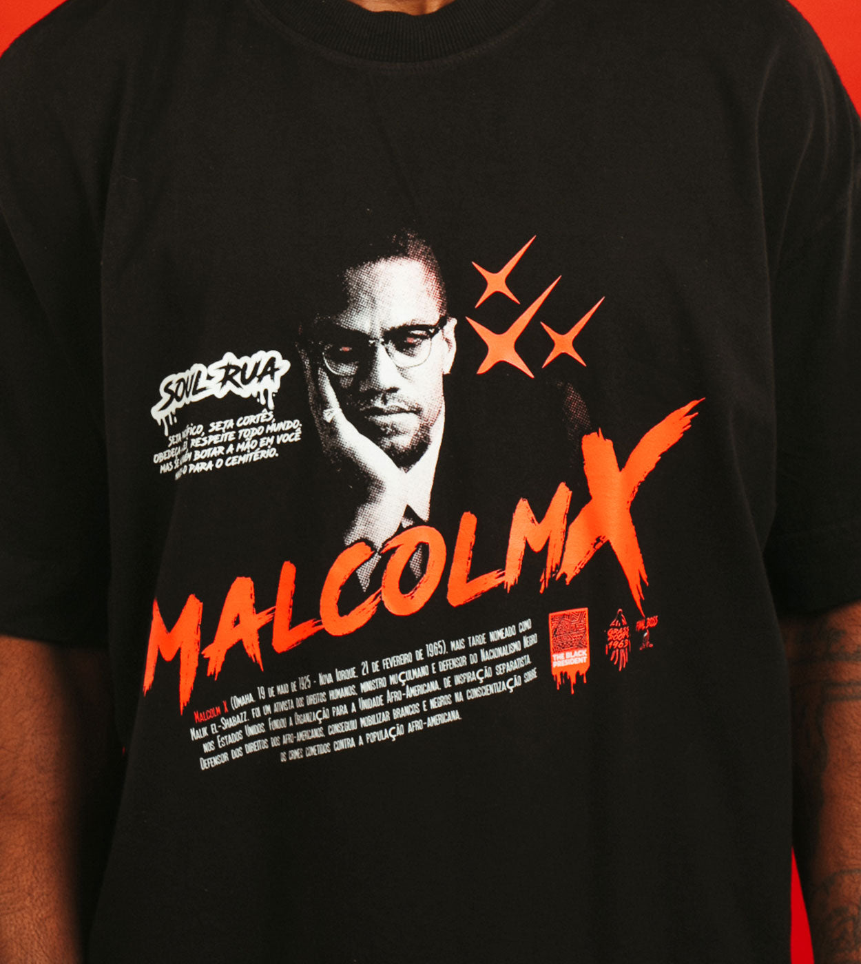 Camiseta Heavy Oversized - Malcolm X