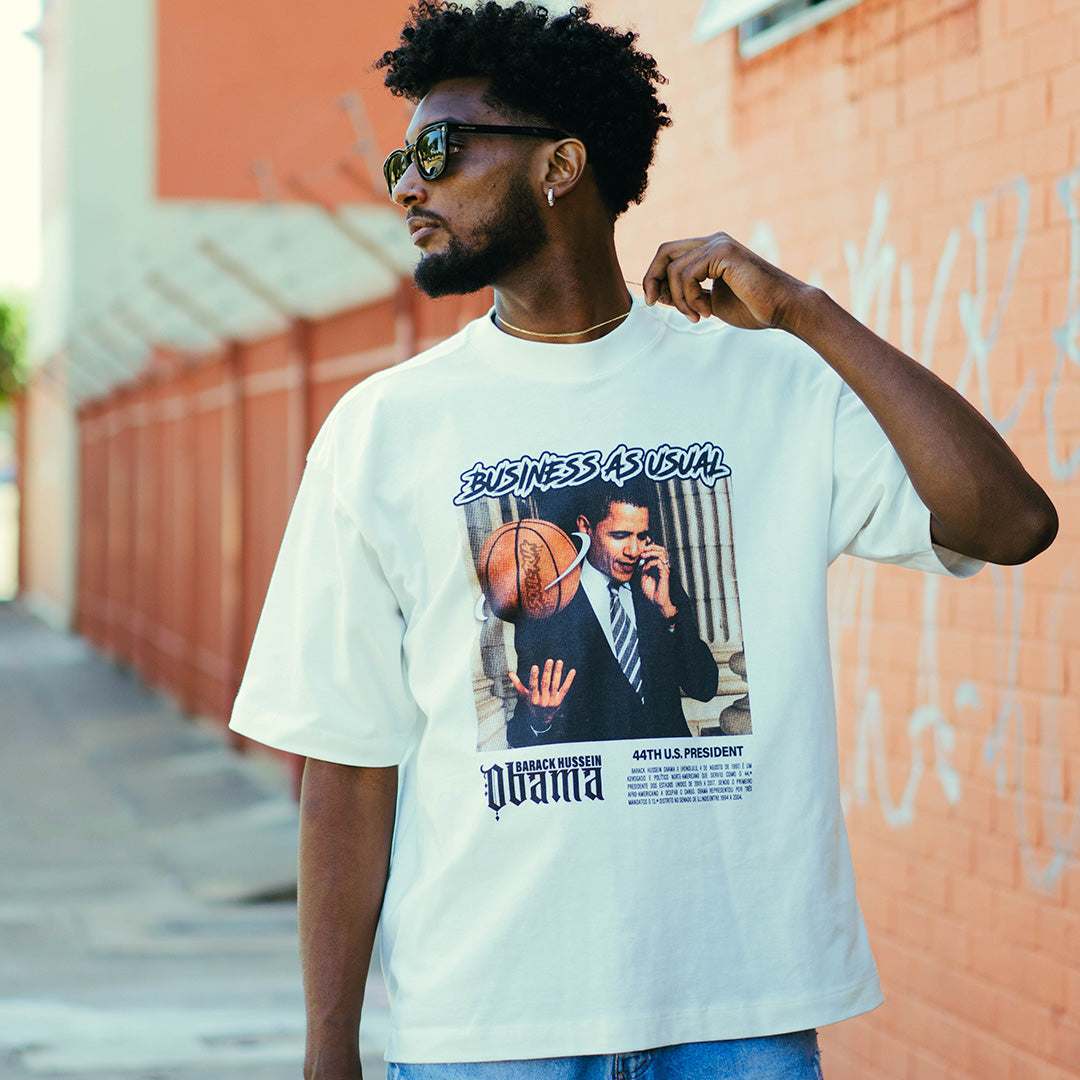 Camiseta Oversized - OBAMA