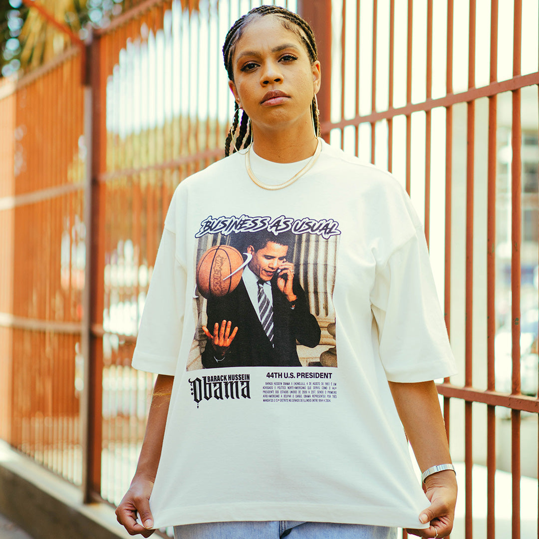 Camiseta Oversized - OBAMA