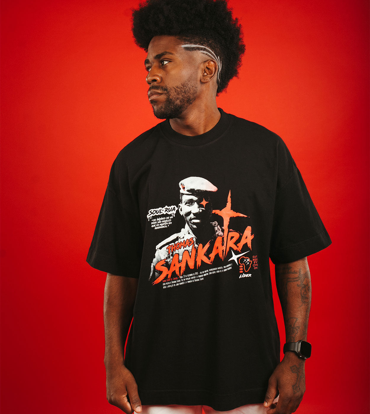 Camiseta Heavy Oversized - Thomas Sankara