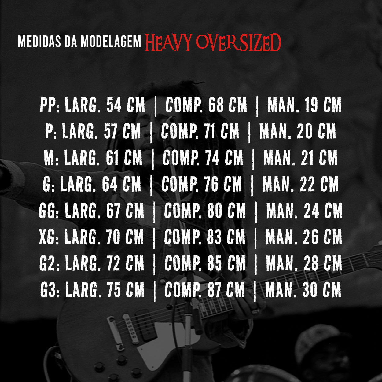 Camiseta Heavy Oversized - BOB MARLEY